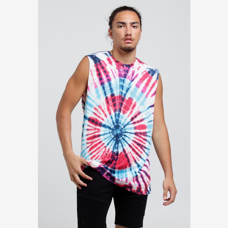New Slaves Tie Dye Muscle Blue Tie Dye