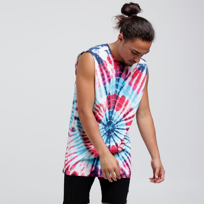 New Slaves Tie Dye Muscle Blue Tie Dye