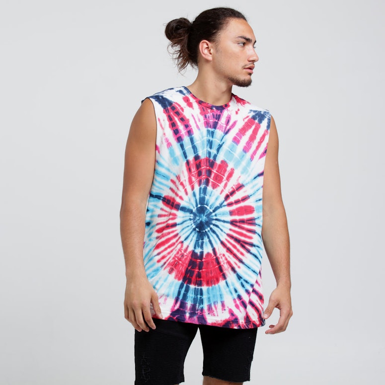 New Slaves Tie Dye Muscle Blue Tie Dye