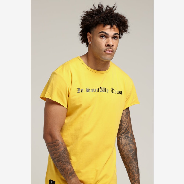 Saint Morta Faith Battlefield Tall Tee Mustard