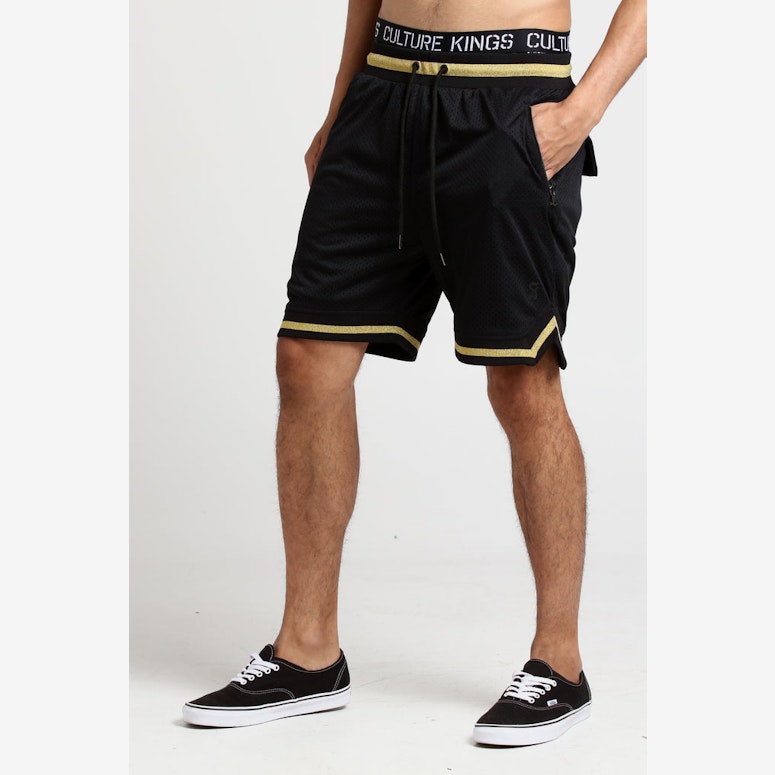 Saint Morta Mesh Basketball Short Black/Gold