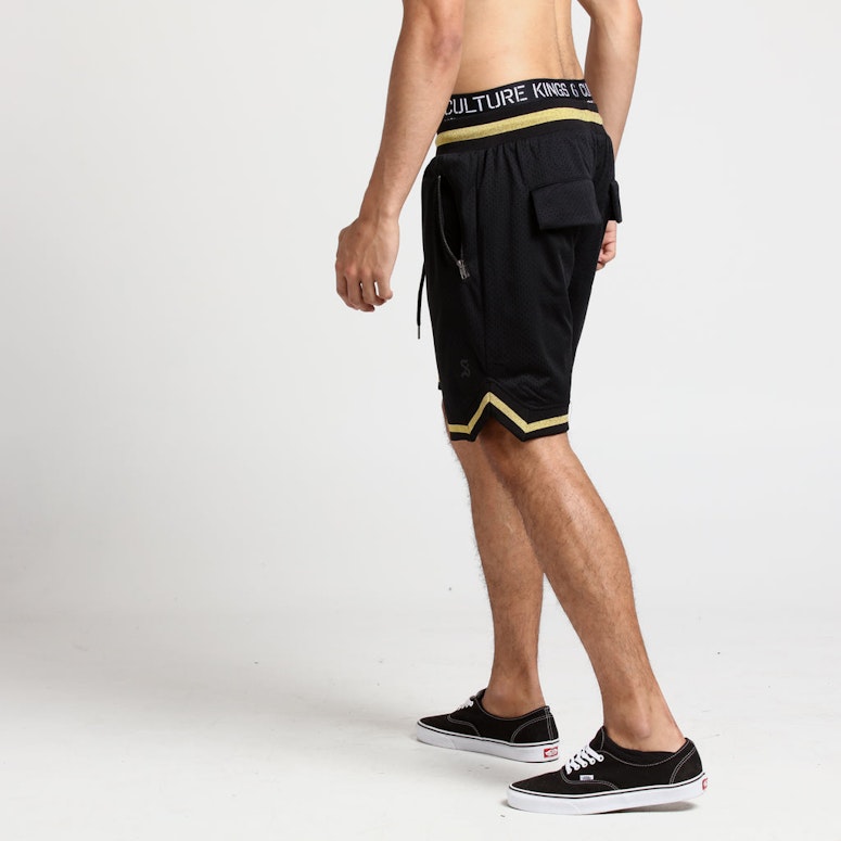 Saint Morta Mesh Basketball Short Black/Gold