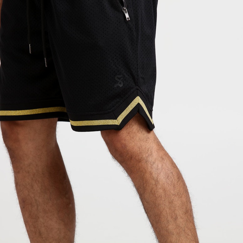 Saint Morta Mesh Basketball Short Black/Gold