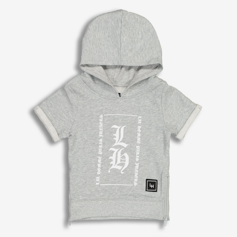 Lil Hommé Vieille SS Hoodie Grey Heather