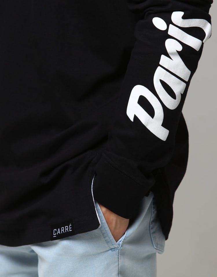 Carré Ecriture Divise LS Tee Black