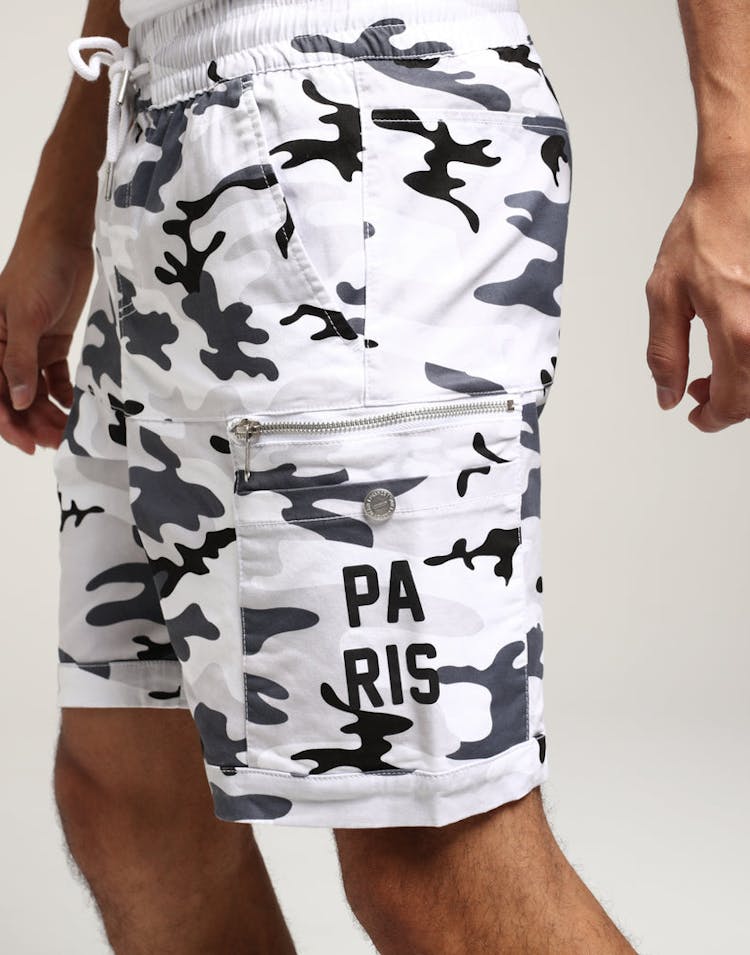 Carré Tactique Shorts Snow Camo