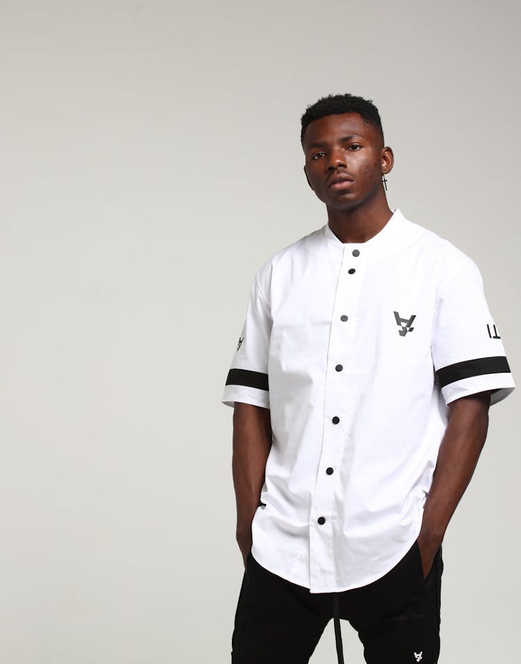 The Anti-Order Leisure Baseball Jersey White/Black