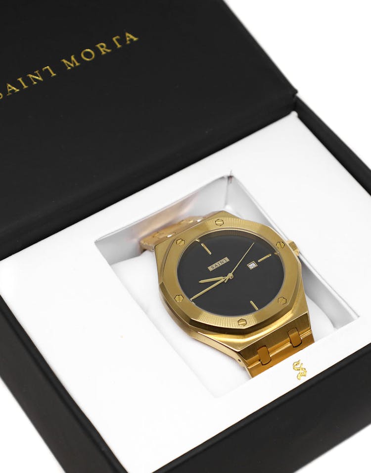 Saint Morta Luxe Watch Gold/Black