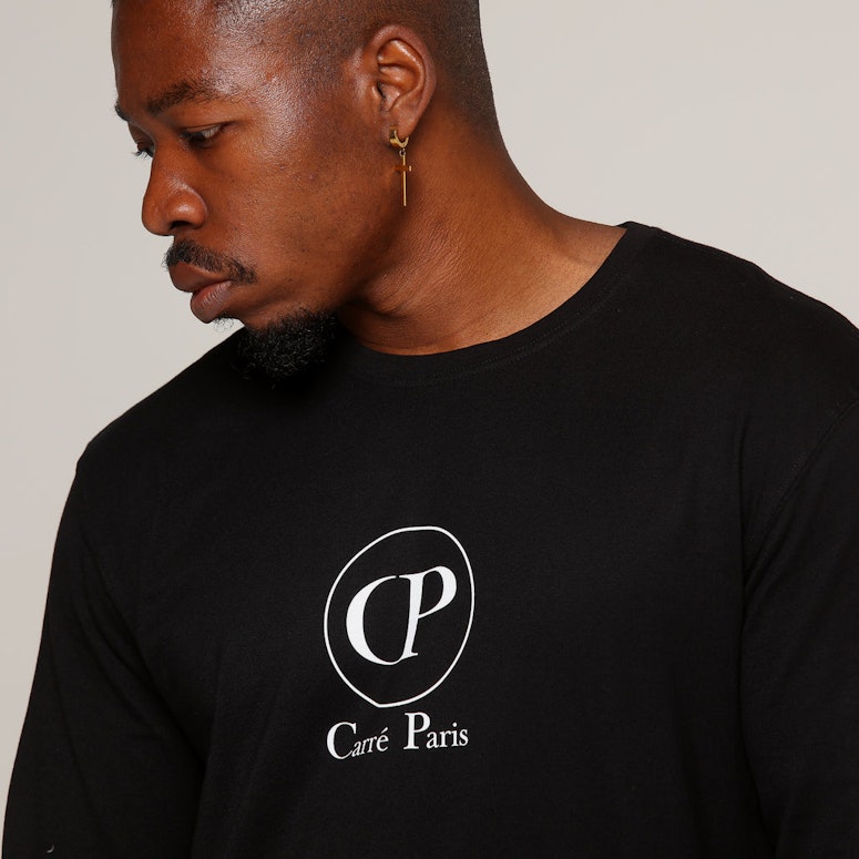 Carré Cercle Divise LS Tee Black