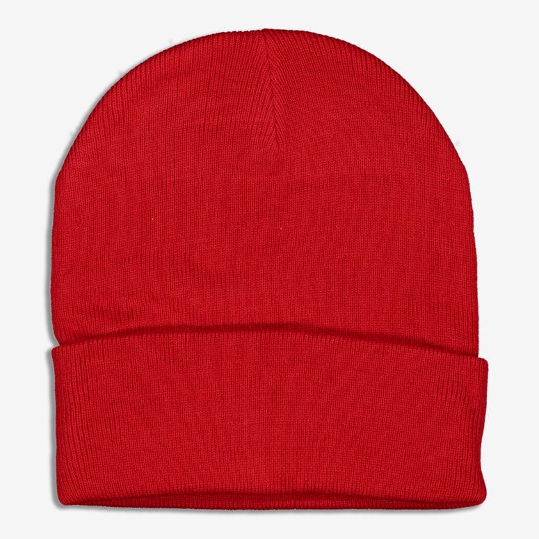 Black Pyramid Fold Pyramid Scully Beanie Red