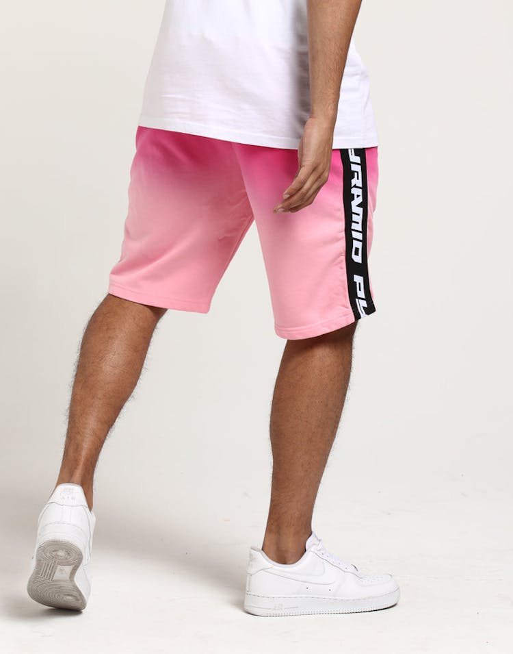 Black Pyramid Dip Dye Pastel Short Pink