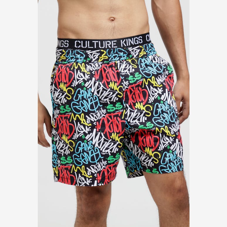 Goat Crew Graff Party Shorts Black