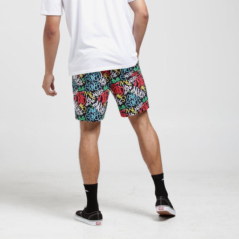 Goat Crew Graff Party Shorts Black