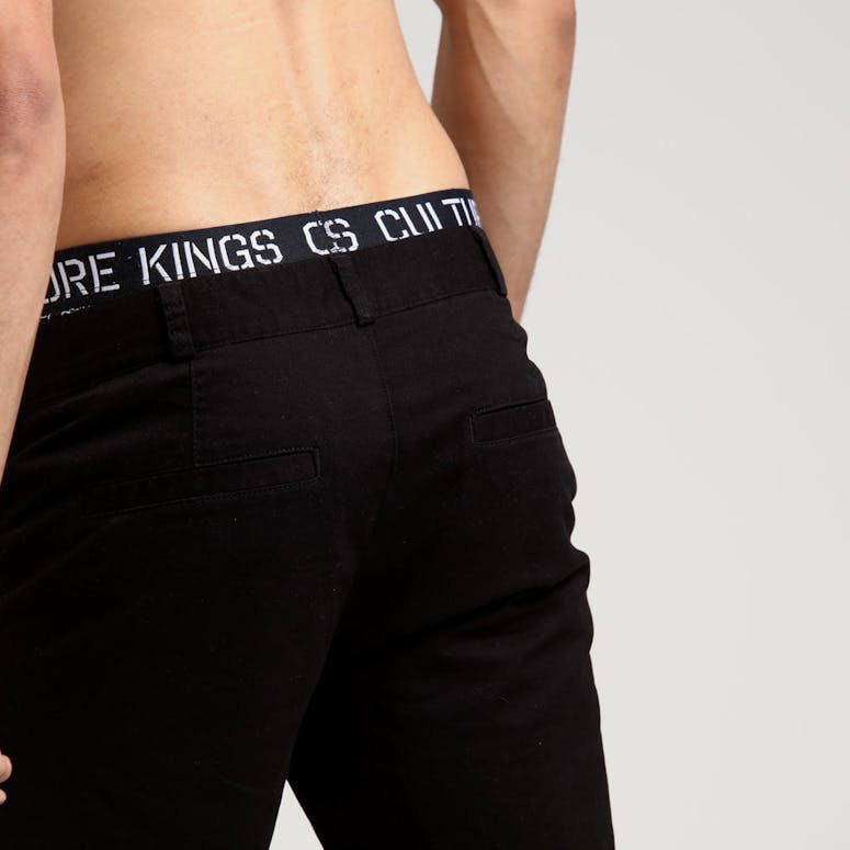 New Slaves Cropped Chino Short Black