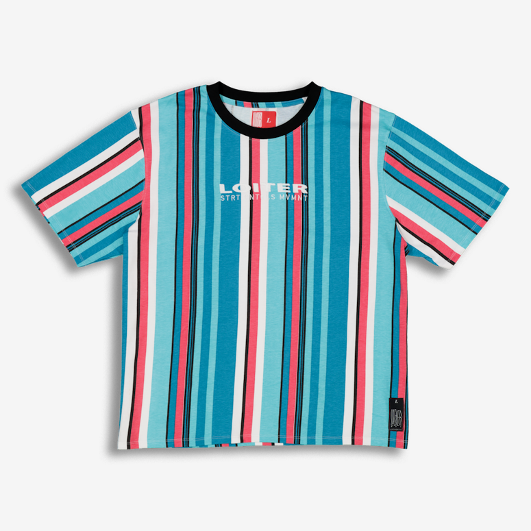 Loiter NYC Fruit Salad Tee Blue/Pink