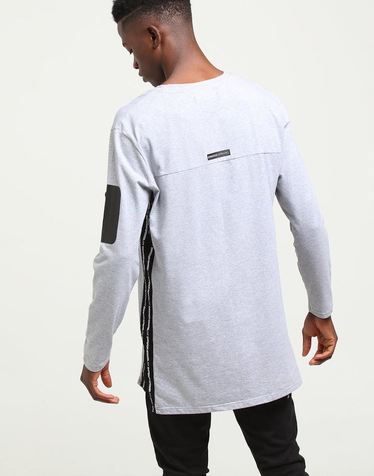 Emperor Apparel Sportstech Logo L/S T-Shirt Grey