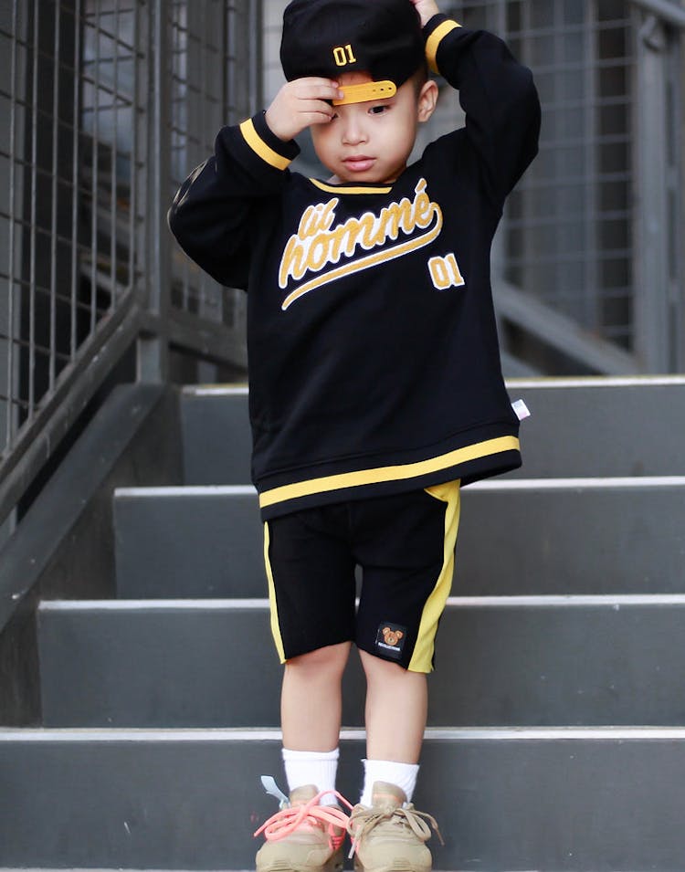 Lil Hommé LH Undefeated LS Sweater Black