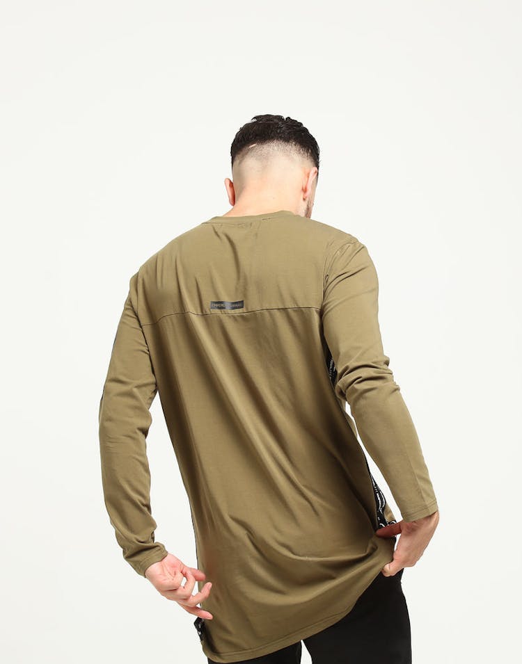 Emperor Apparel Sportstech Logo L/S T-Shirt Olive