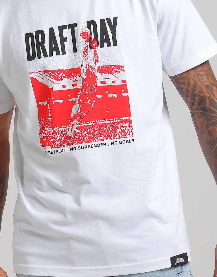 Draft Day No Goals SS Tee White