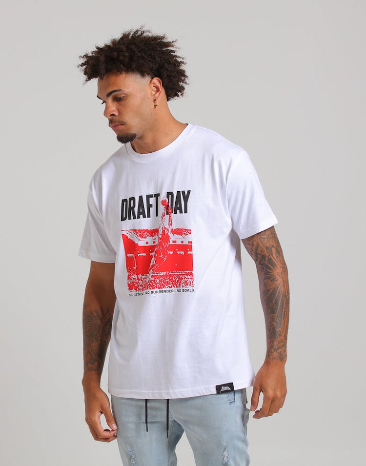 Draft Day No Goals SS Tee White