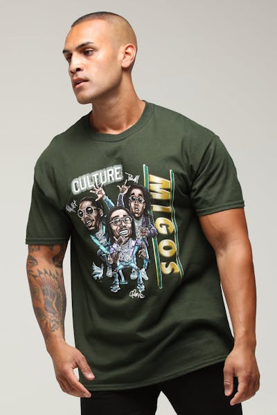 Bravado Migos Bravado x Culture Kings Tee Green
