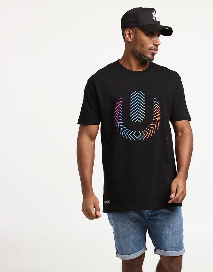Ultra Australia Music Merch Colour Tech Tee Black