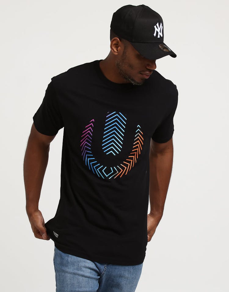Ultra Australia Music Merch Colour Tech Tee Black