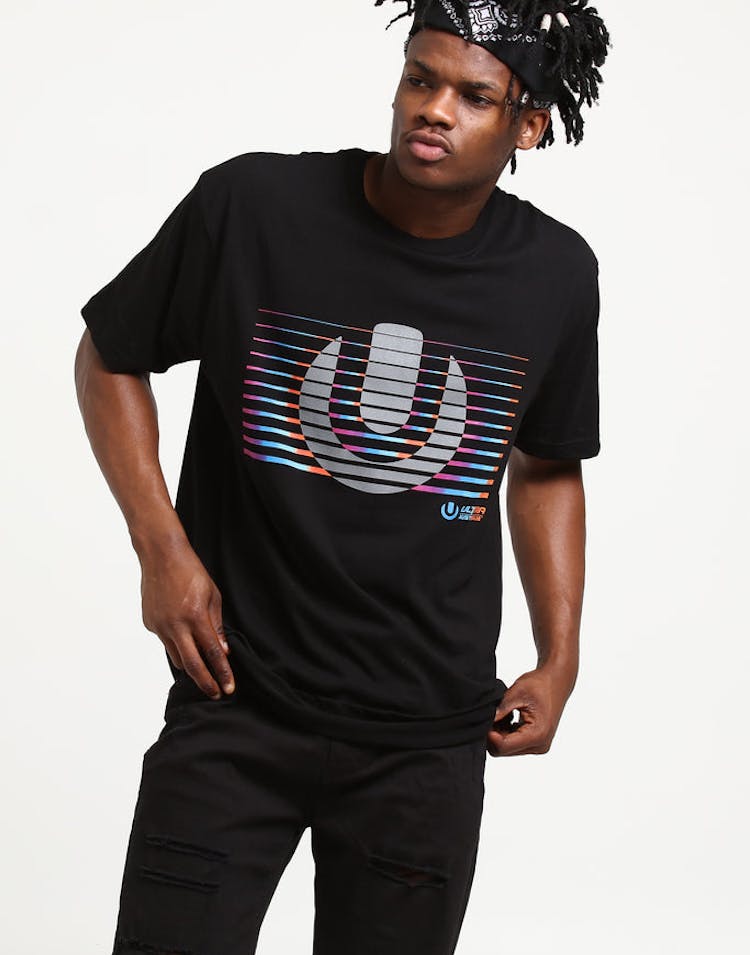 Ultra Australia Music Merch Gradient Tee Black