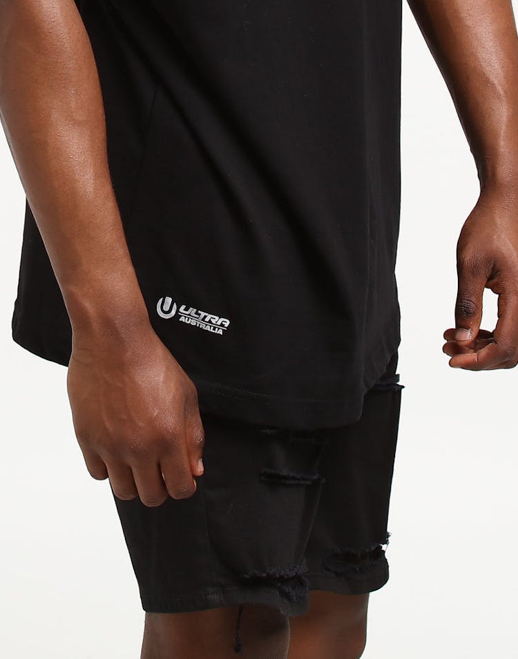 Ultra Australia Music Merch Gradient Tee Black
