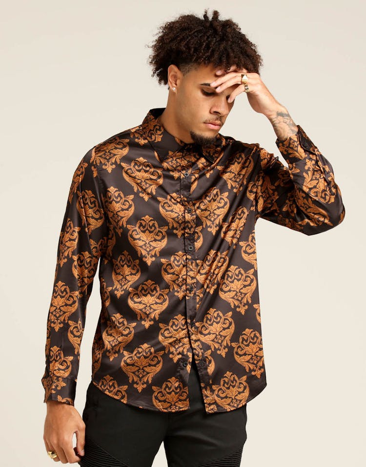 Last Kings Best Life Button Up Baroque