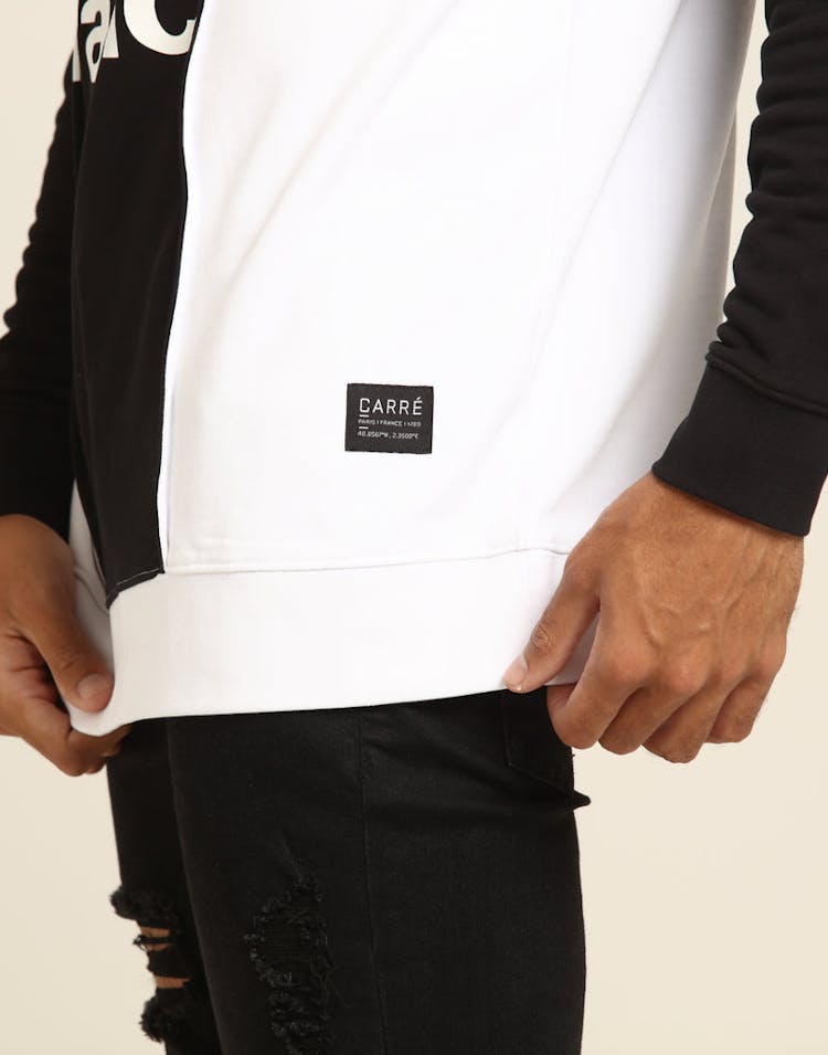 CARRÉ HACHER CREWNECK BLACK/WHITE