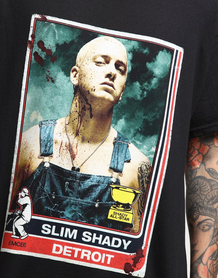 Eminem Bloody Baseball Tee Black
