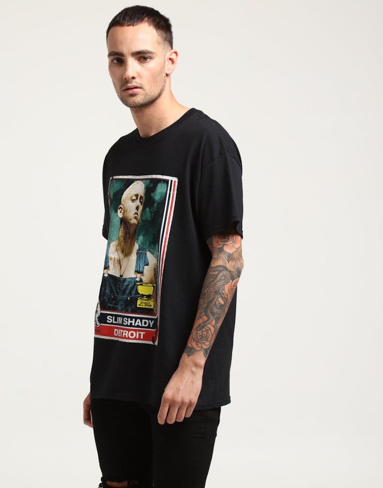 Eminem Bloody Baseball Tee Black