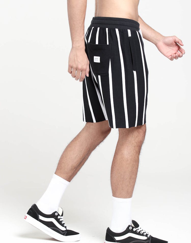 Carré Bande Vert Stripe Shorts Black