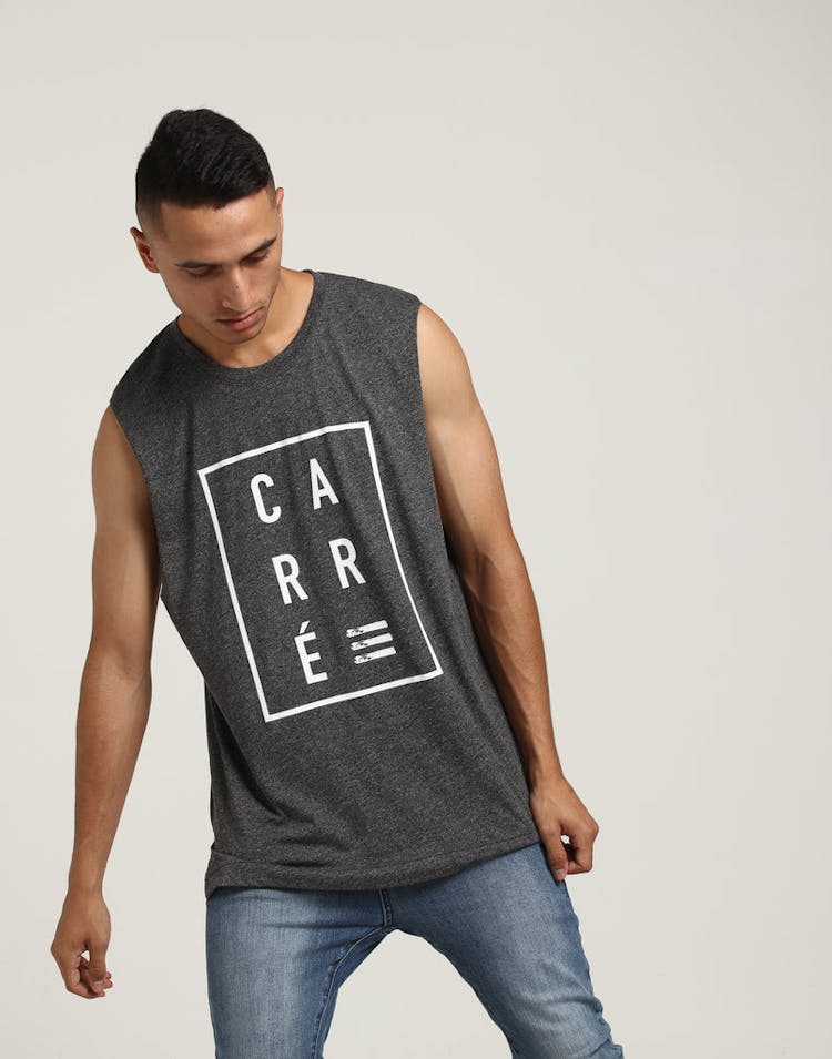 Carré Boxed Font Statique Muscle Charcoal