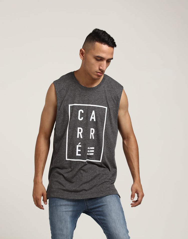 Carré Boxed Font Statique Muscle Charcoal