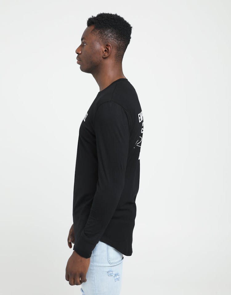 EMPEROR APPAREL MANHATTAN BLOCK LS T-SHIRT BLACK