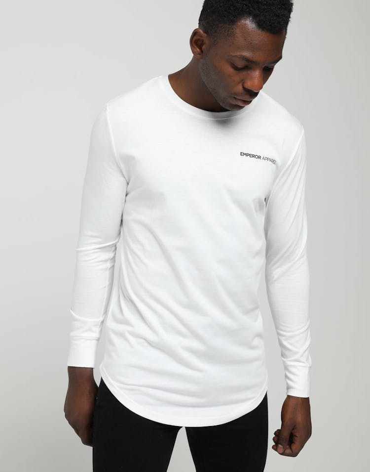 Emperor Apparel Emperor LS Scoop TShirt White