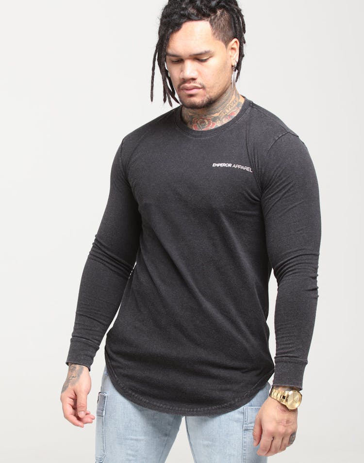 Emperor Apparel Emperor LS Scoop TShirt Acidwash