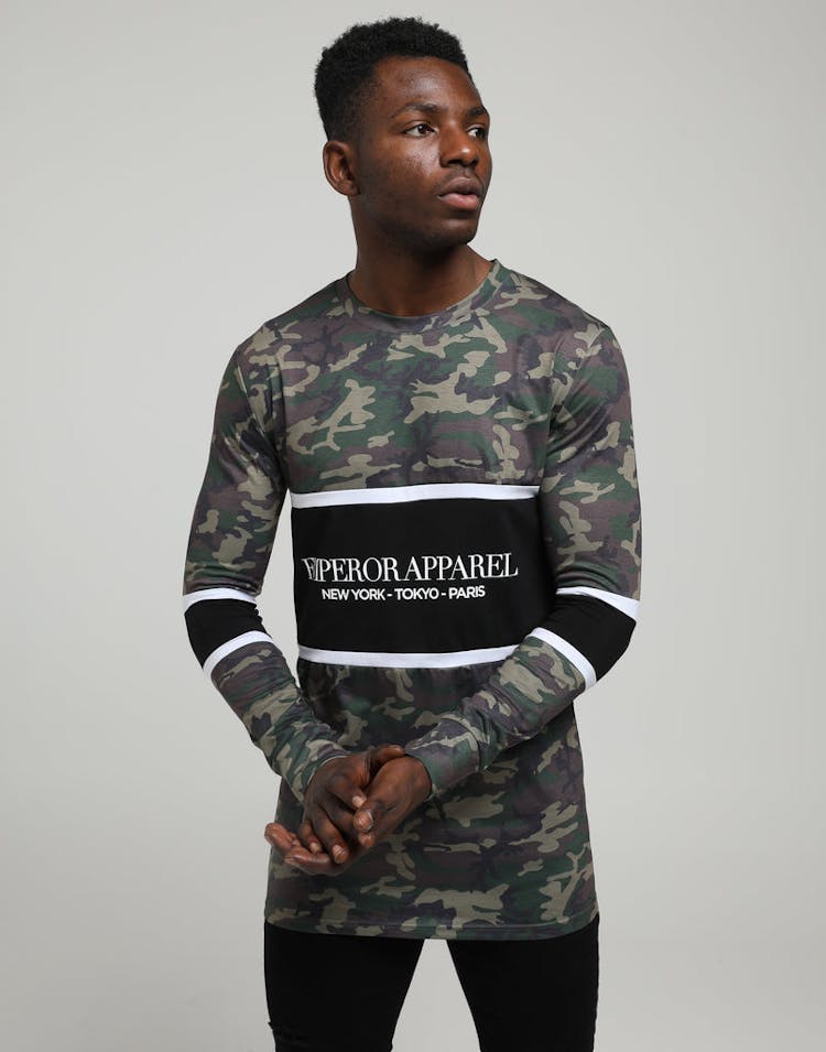 Emperor Apparel Times Tshirt Camo/Black