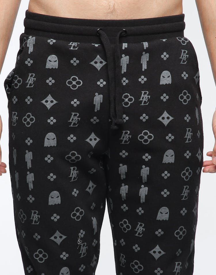 Billie Eilish Blohsh Pattern Track Pant Black