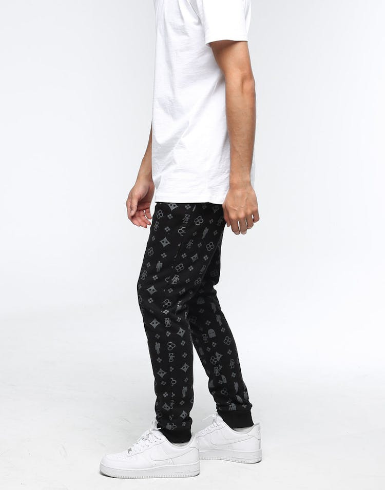 Billie Eilish Blohsh Pattern Track Pant Black