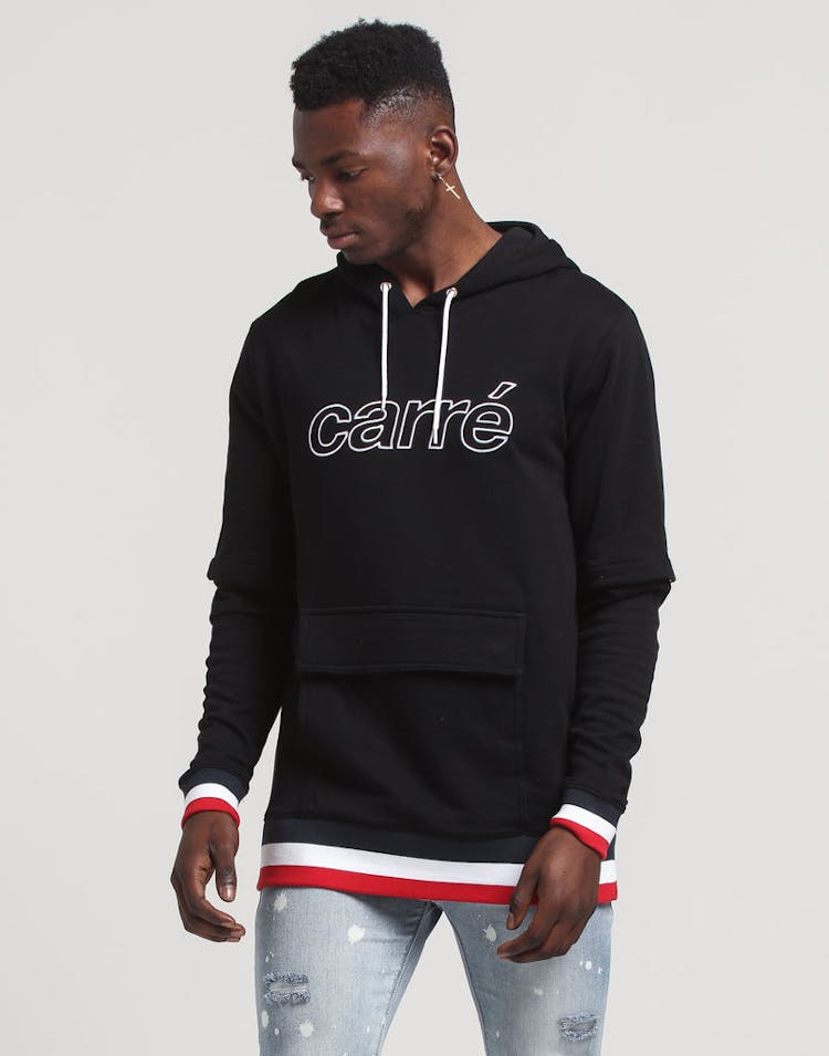 Carré Bouton Hood Black