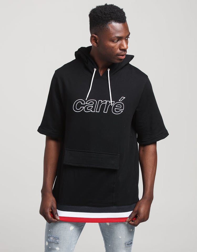 Carré Bouton Hood Black