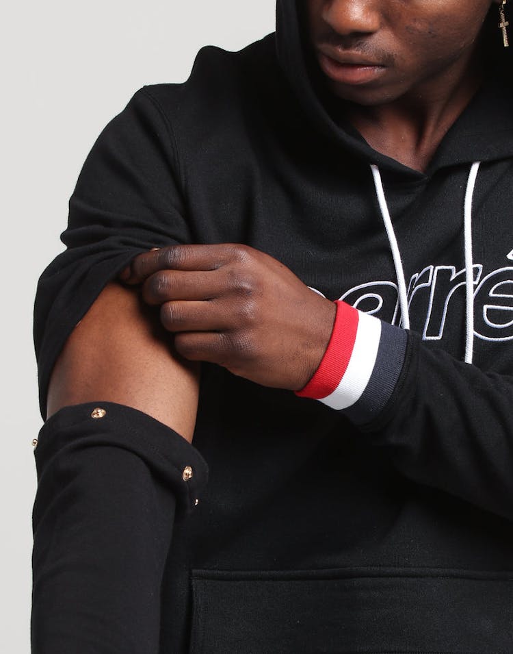 Carré Bouton Hood Black