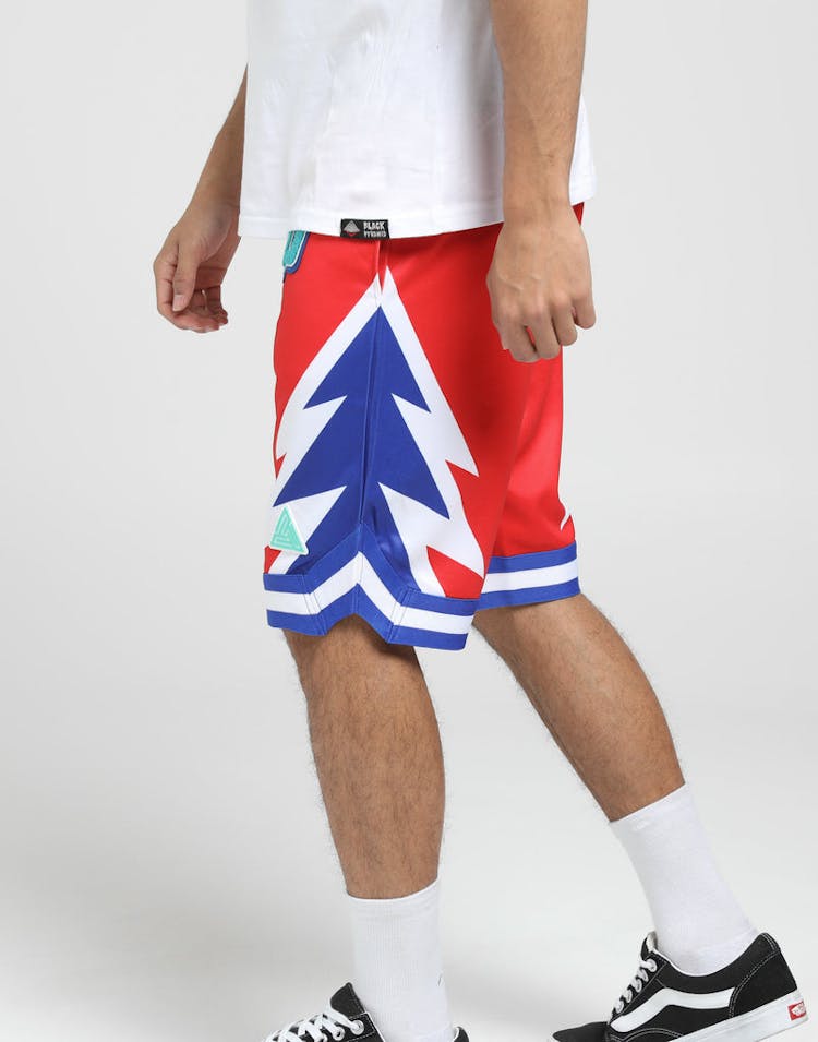 Black Pyramid Lightening BBall Short Red