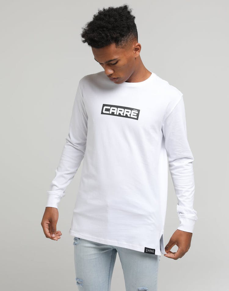 Carré Marked Divise LS Tee White