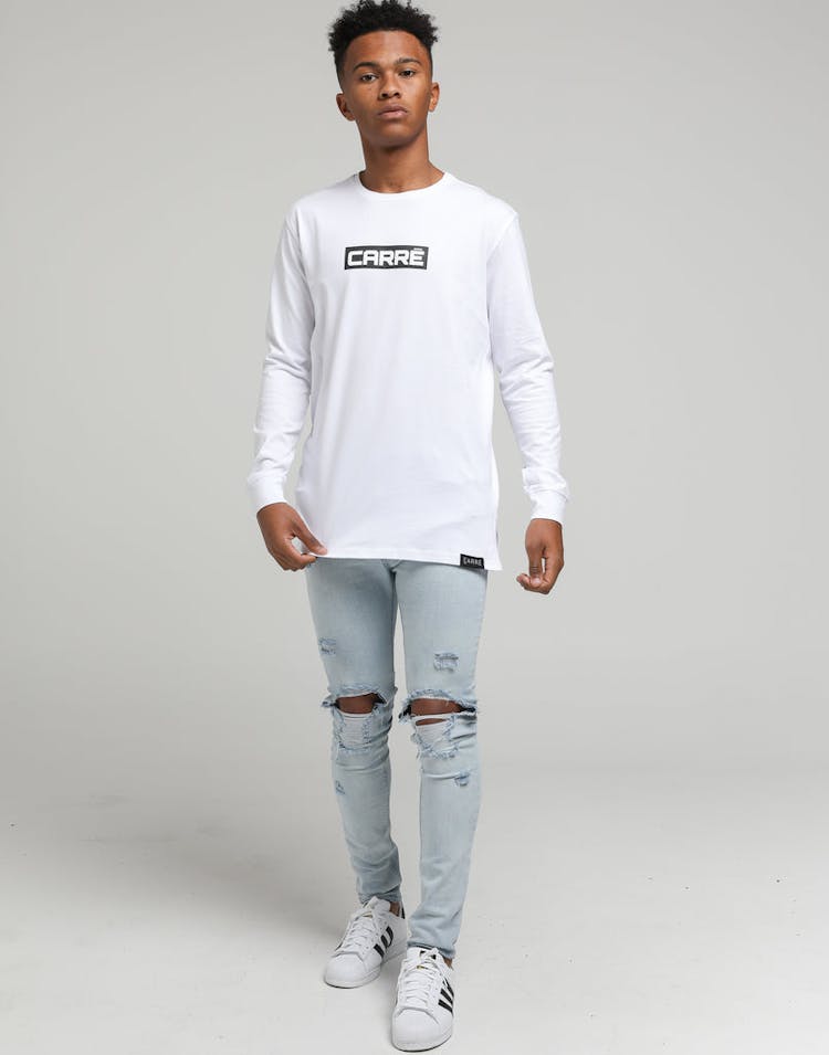 Carré Marked Divise LS Tee White