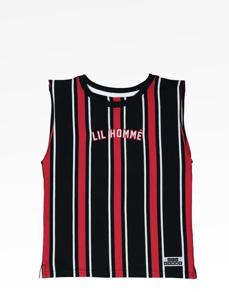Lil Hommé Double Classique Stripe Muscle Black/White/Red