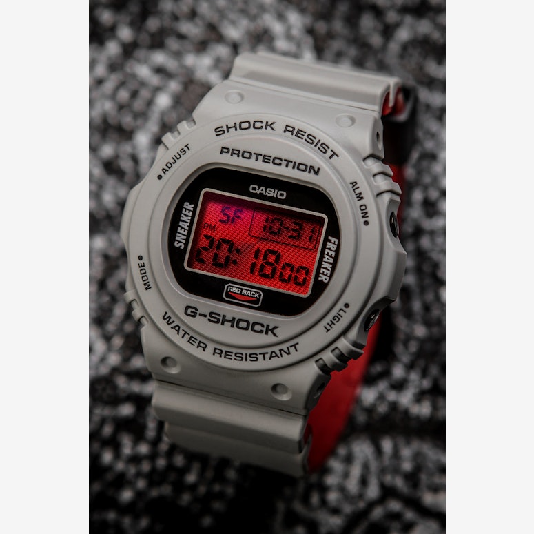 G Shock X Sneaker Freaker 2.0 Grey/Red